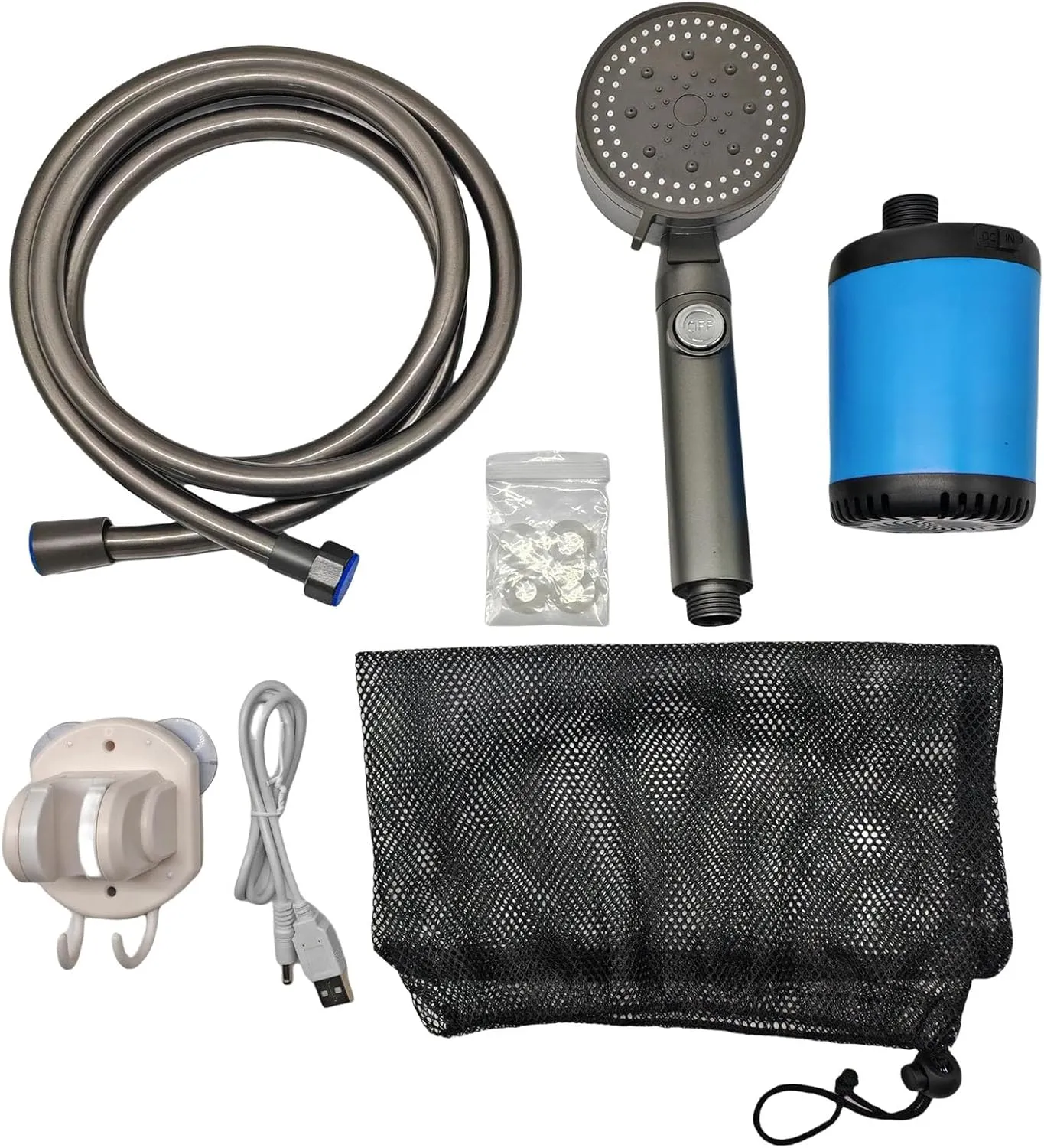 Portables Large Container Bucket Outdoor Emergencies Shower Pump Bathroom Shower for Camping and Hiking