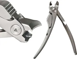 Professional Nail Clippers for Men & Women - Stainless Steel Toenail & Fingernail Clipper with 10mm Wide Opening, Portable Anti-Splash Design, Spring-Loaded Handle for Thick Nails
