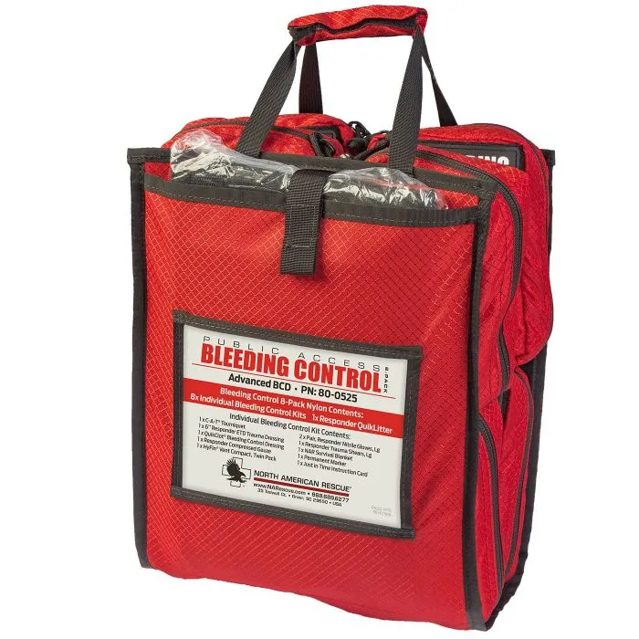 PUBLIC ACCESS BLEEDING CONTROL KITS BY NORTH AMERICAN RESCUE