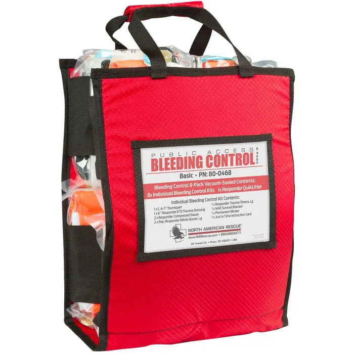 PUBLIC ACCESS BLEEDING CONTROL KITS BY NORTH AMERICAN RESCUE
