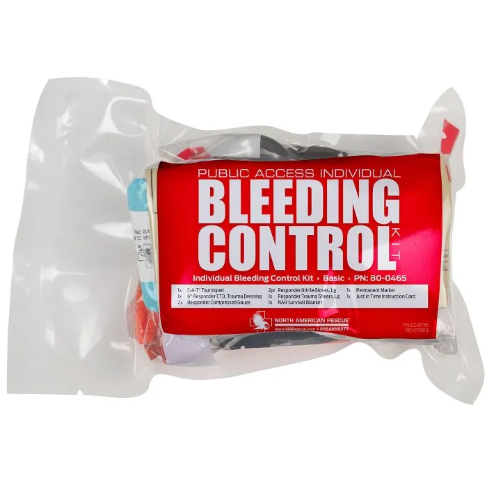 PUBLIC ACCESS BLEEDING CONTROL KITS BY NORTH AMERICAN RESCUE