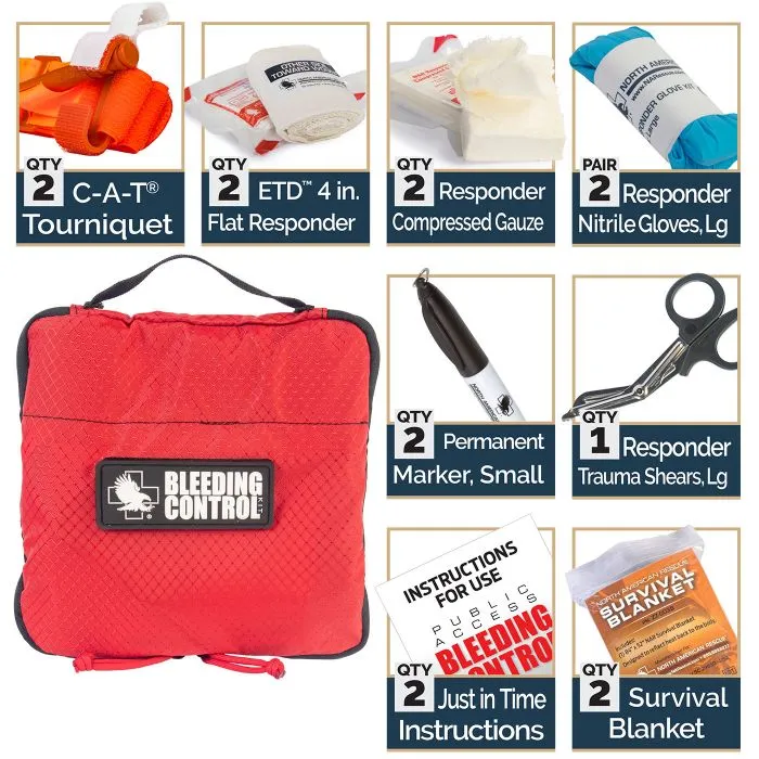 PUBLIC ACCESS BLEEDING CONTROL KITS BY NORTH AMERICAN RESCUE