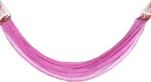 Qtqgoitem Nylon Mesh Expedition Travel Hiking Spreader Swing Hanging Bed Suspended Hammock Purple (Model: 488 200 d30 912 a9a)