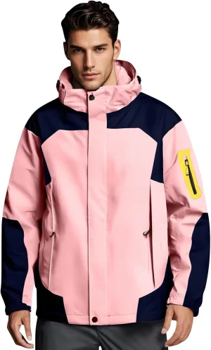 Rain Jacket Men Light Waterproof Raincoats Poncho Sun Protective Outdoor Jacket with Hooded