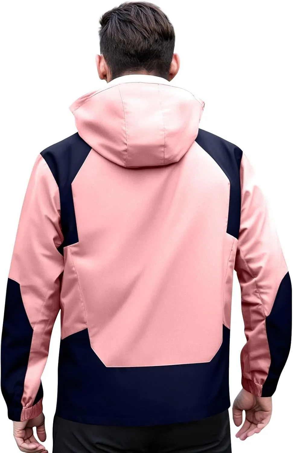 Rain Jacket Men Light Waterproof Raincoats Poncho Sun Protective Outdoor Jacket with Hooded