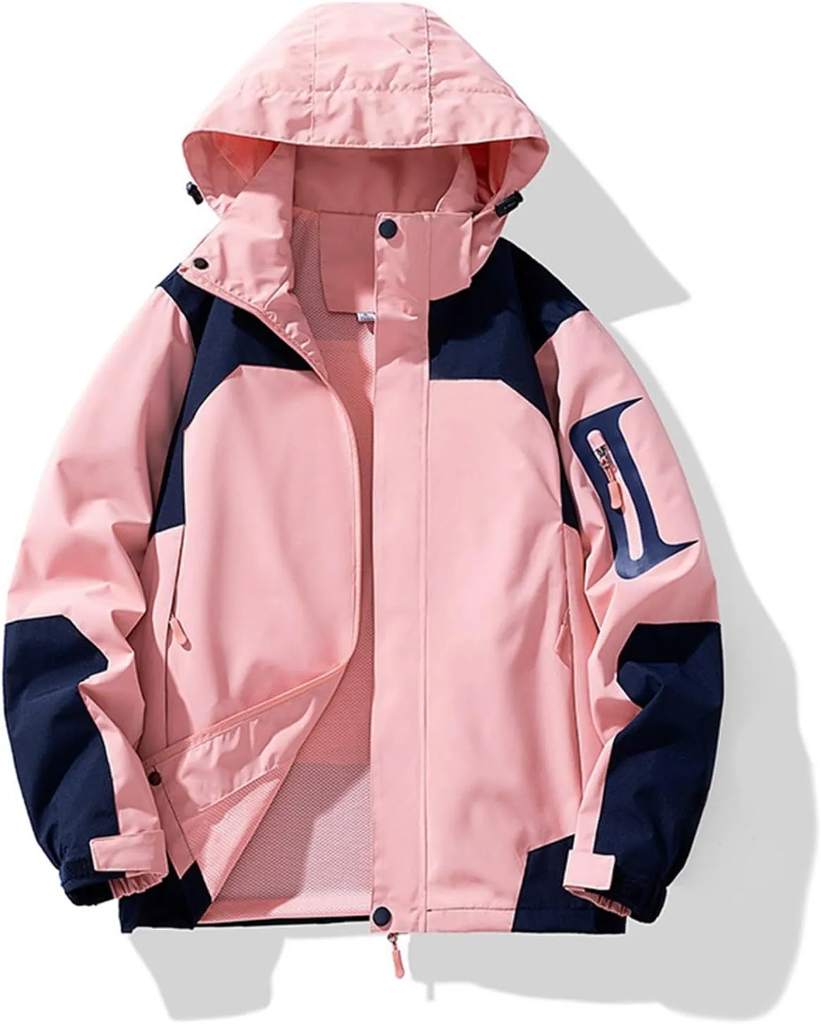 Rain Jacket Men Light Waterproof Raincoats Poncho Sun Protective Outdoor Jacket with Hooded