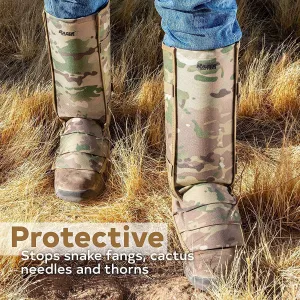 Razer Snake Gaiters for Hiking, Hunting - Snake Bite Protection Guards for Legs with Carry Bag, Heavy Duty, Adjustable Lightweight Flexible Design fits Men, Women - Lab Tested in USA