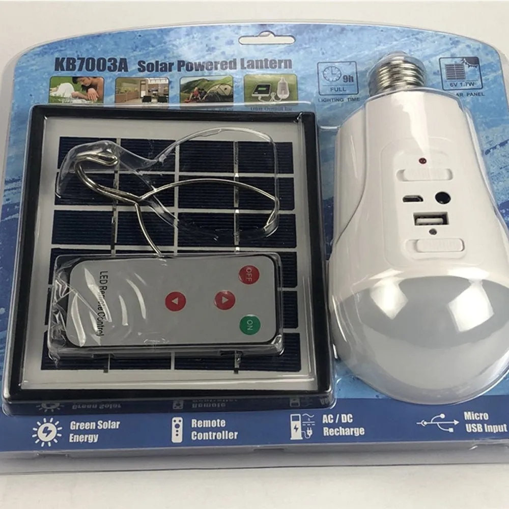 Rechargeable Control Remote Solar Emergency KB7003A Light Charger Solar Outdoor System CRONY Private sale Panel Secure platform Camping