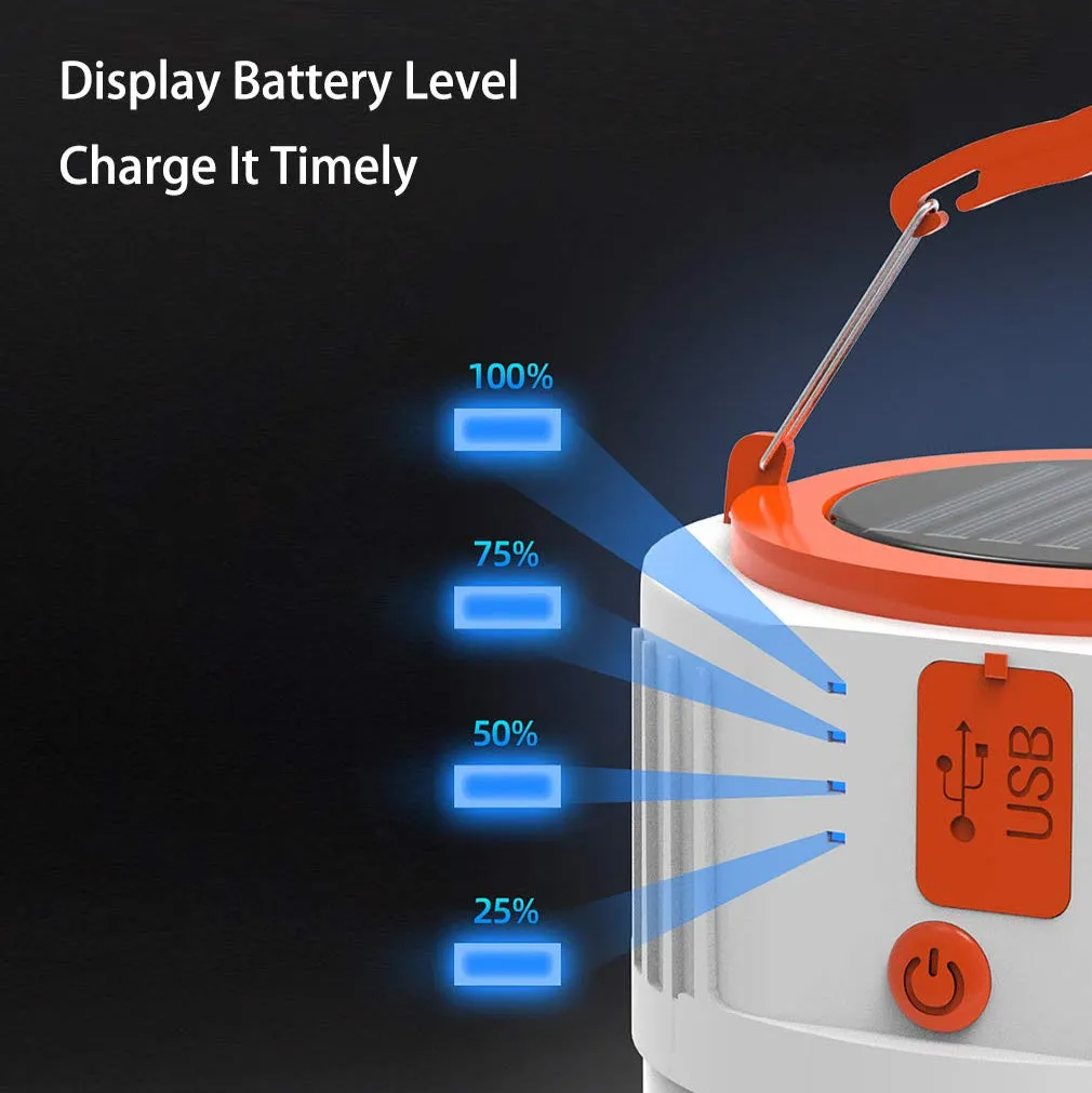 Rechargeable Solar Port Tent Hanging Camping Light Hook USB-C LED Price-cut Hot-ticket item & Compact with Daylite: