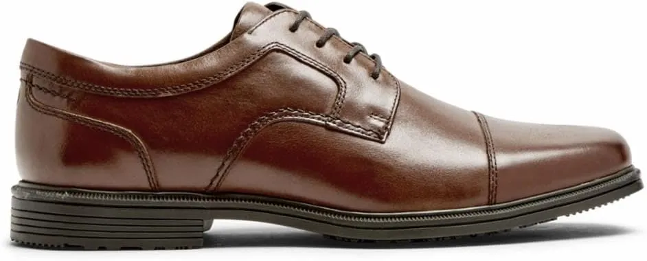 Rockport Taylor Waterproof Cap Toe - Shoes for Men - Leather Upper - Synthetic Outsole - Shock Absorbing Heel