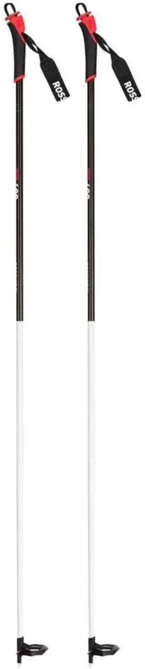 Rossignol Unisex Adults FT-600 Lightweight Aluminum Touring Nordic Ski Poles with Dual-Density Rubber Grip and Padded Wrist Strap | Cross-Country Skiing, Winter Sports