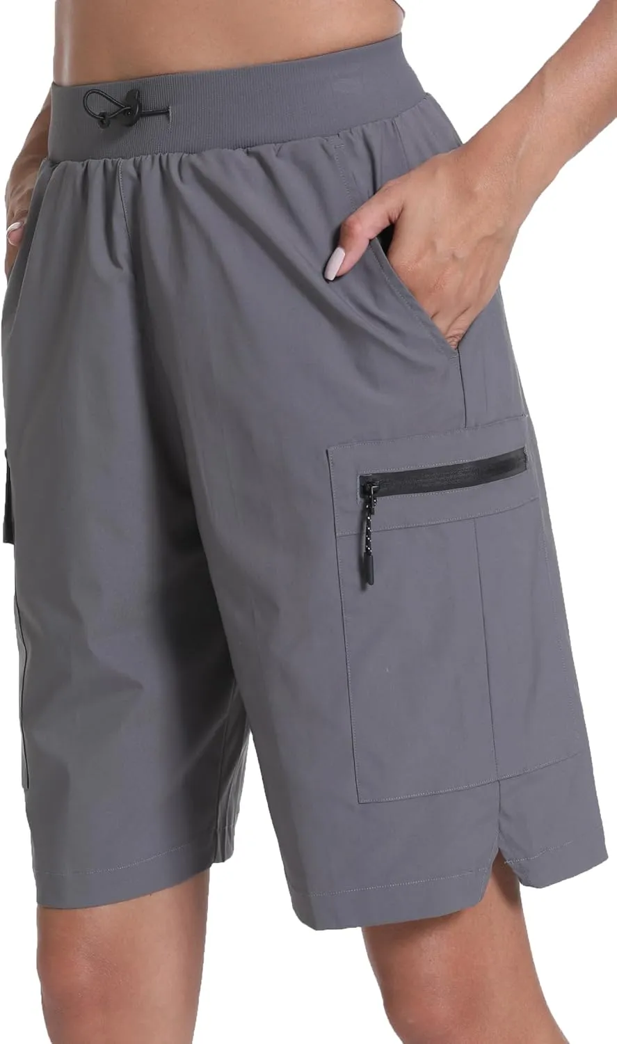 Rrosseyz Women's Hiking Cargo Shorts with Pockets Quick Dry Athletic Gym for Women Exercise Lounge
