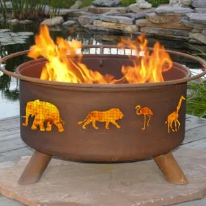 Safari Outdoor Wood Burning Fire Pit - F113