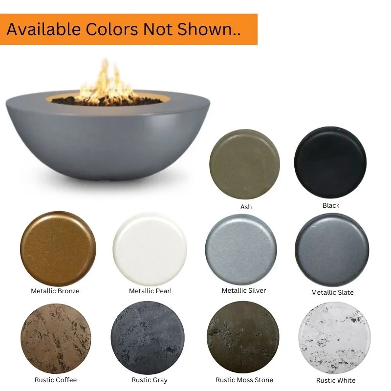 Savannah Fire Pit - GFRC Concrete | 60" Wide Ledge