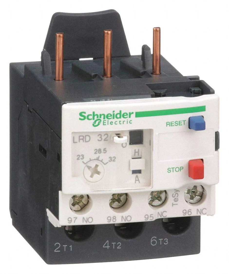 Schneider Electric IEC Style Overload Relay, 23 to 32A, 3 Poles, Manual Reset, Trip Class: 10