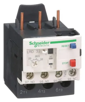 Schneider Electric IEC Style Overload Relay, 23 to 32A, 3 Poles, Manual Reset, Trip Class: 10