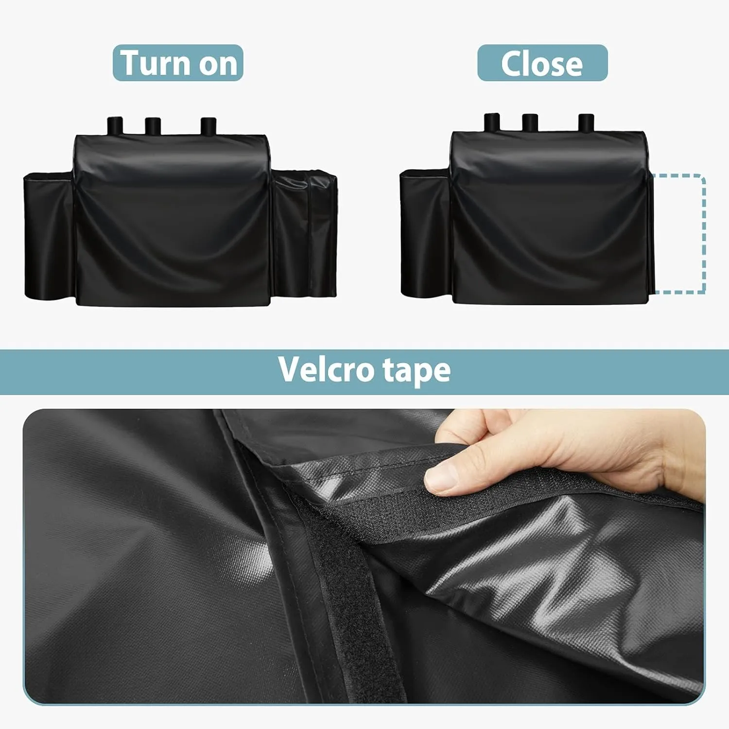 SHINESTAR 8080 Grill Cover for Char-Griller 5050, 5650, 93560 Grill, Heavy Duty Waterproof BBQ Smoker Cover with Special Zipper Design