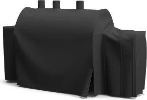SHINESTAR 8080 Grill Cover for Char-Griller 5050, 5650, 93560 Grill, Heavy Duty Waterproof BBQ Smoker Cover with Special Zipper Design