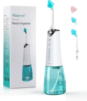 Sinus Cleaner Machine, Cordless Nasal Rinse Machine for Sinus Relief & Nasal Care, Electric Neti Pot Nasal Irrigation Sinus Rinse System Kit for Adult & Kid