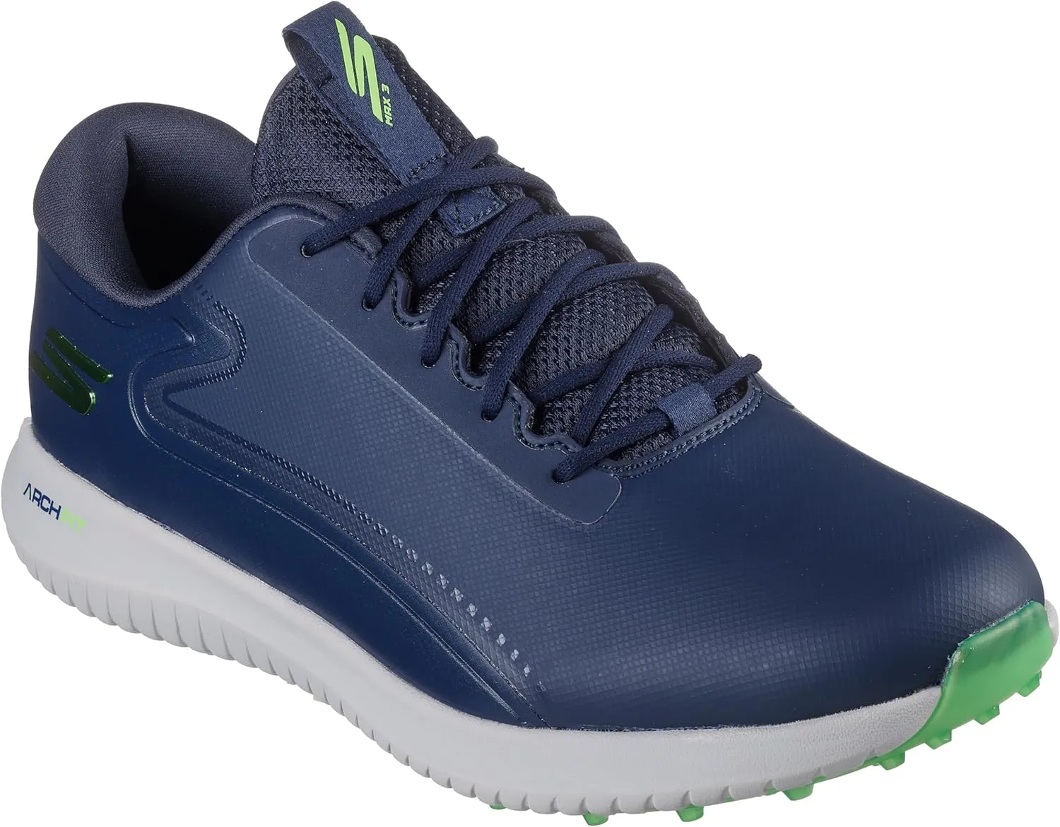 Skechers Men's GO Golf Max 3 Spikeless Golf Shoes - 10.5M Navy/Lime