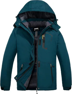Skieer Women's Waterproof Ski Jacket Warm Winter Coat Fleece Snowboarding Coat