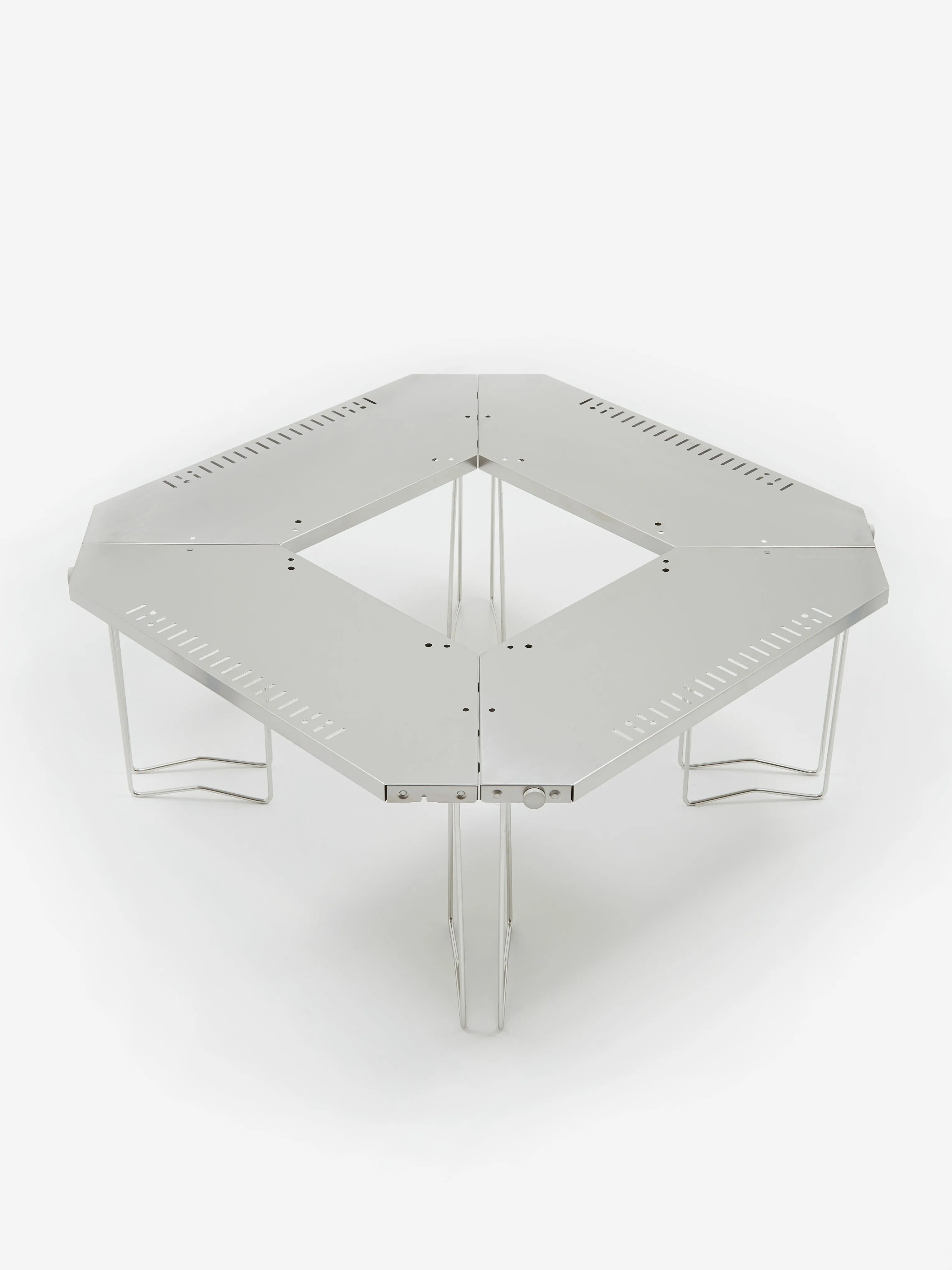 Snow Peak Jikaro Fire Ring Table - Silver