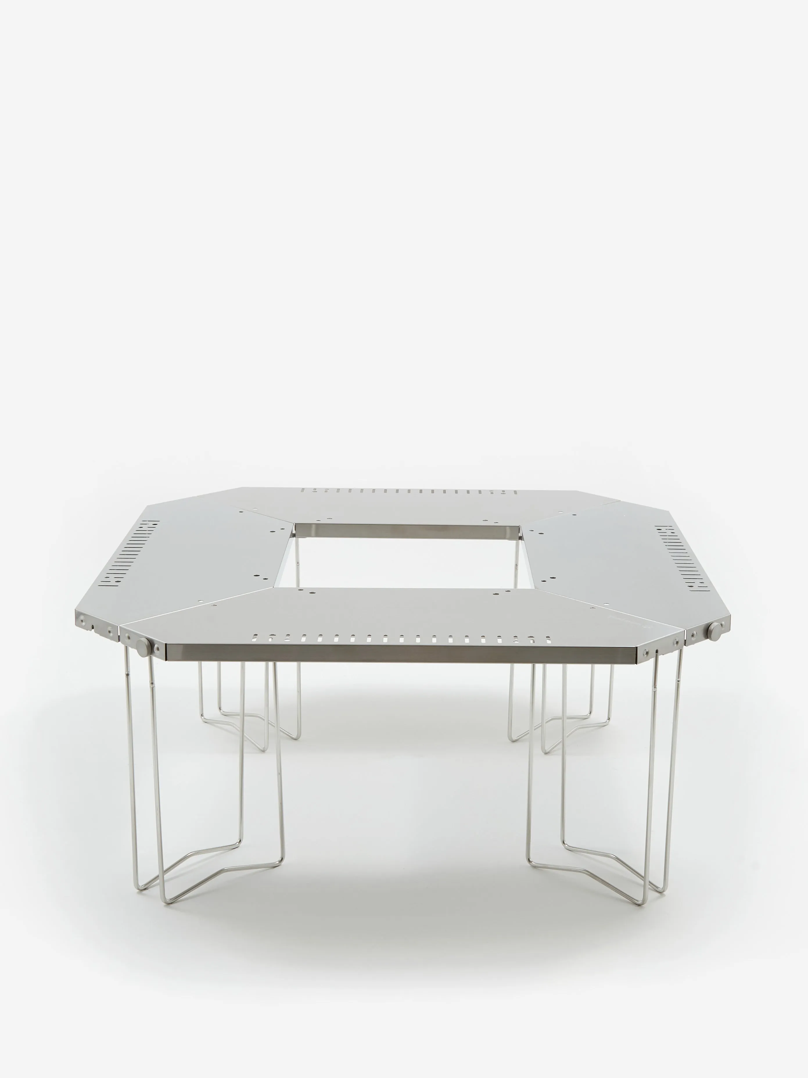 Snow Peak Jikaro Fire Ring Table - Silver