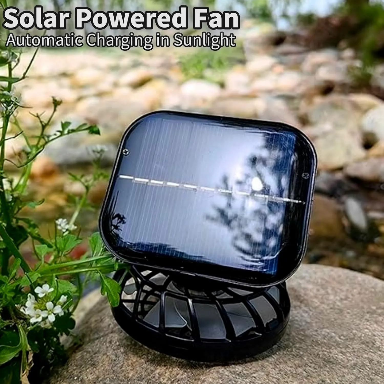 Solar Fan Hat for Men, Wide Brim Outdoor Fishing Hat 2 Solar Powered Fans 3-Speed Adjustable Cooling for Hiking, Camping