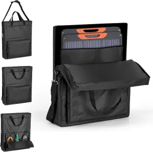 Solar Panel Carrying Case Compatible with Jackery Solarsaga 100W,Waterproof Solar Panel Storage Bag for Jackery Solar saga 100W 100X 200W,Padded Travel Solar Panel Organizer for 2 Panels
