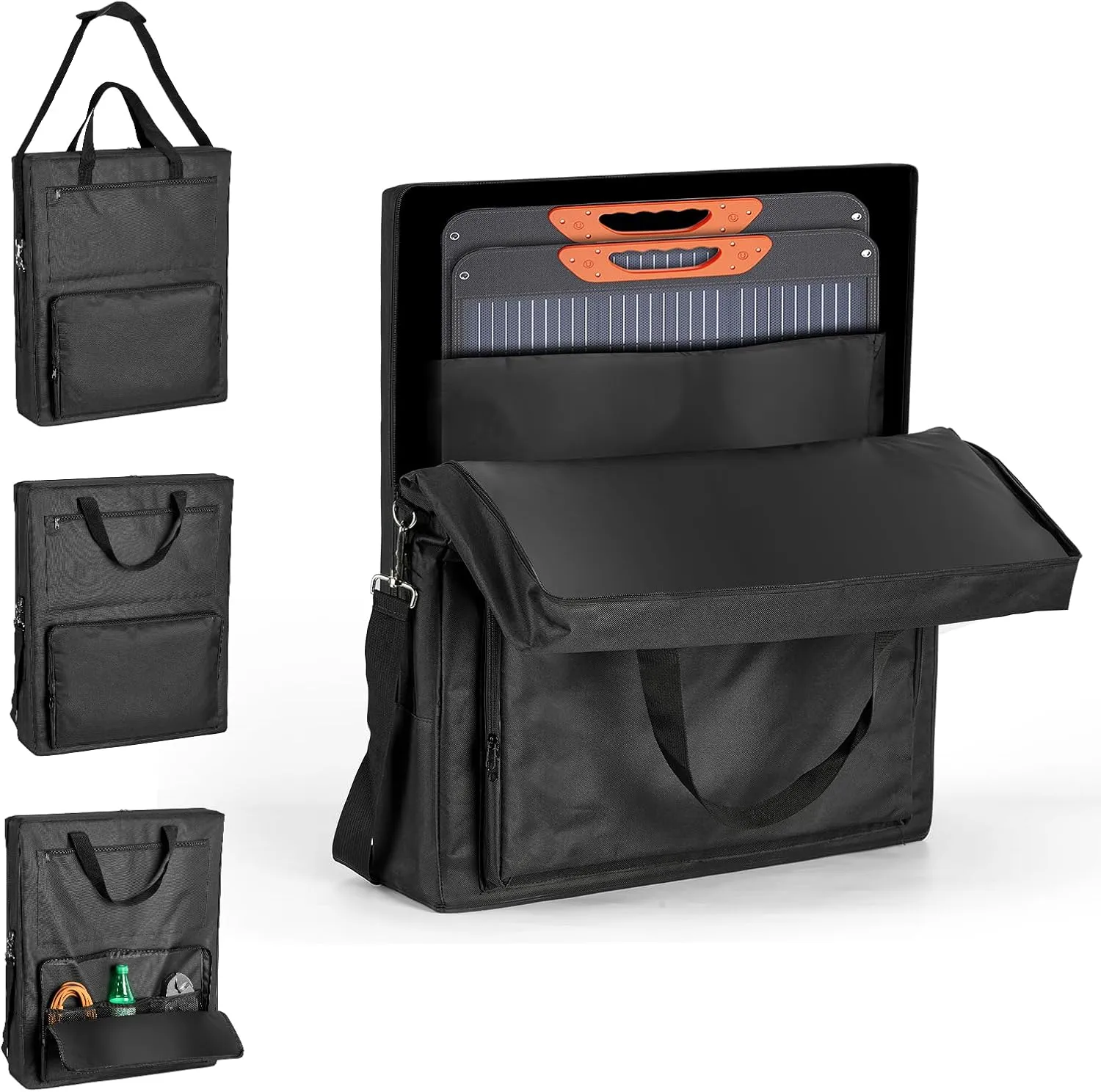 Solar Panel Carrying Case Compatible with Jackery Solarsaga 100W,Waterproof Solar Panel Storage Bag for Jackery Solar saga 100W 100X 200W,Padded Travel Solar Panel Organizer for 2 Panels