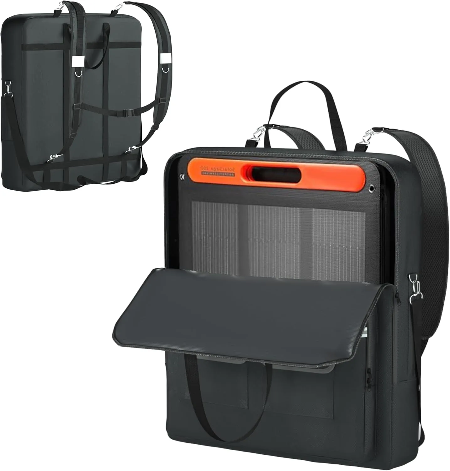 Solar Panel Storage Bag, Compatible With Jackery SolarSaga 100W 100X200W -1680D Marine Canvas 400D Nylon Lining, Suitable for 2 Solar Panels, Waterproof and Durable Solar Panel Carrier