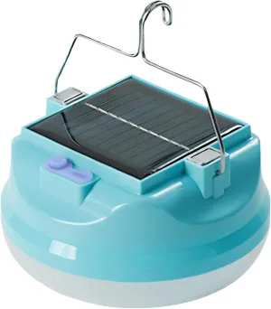 Solar-Powered Camping Lamp, Rechargeable 6000Mah Battery, Abs Material, Touch Control, Perfect for Outdoor and Emergency Use
