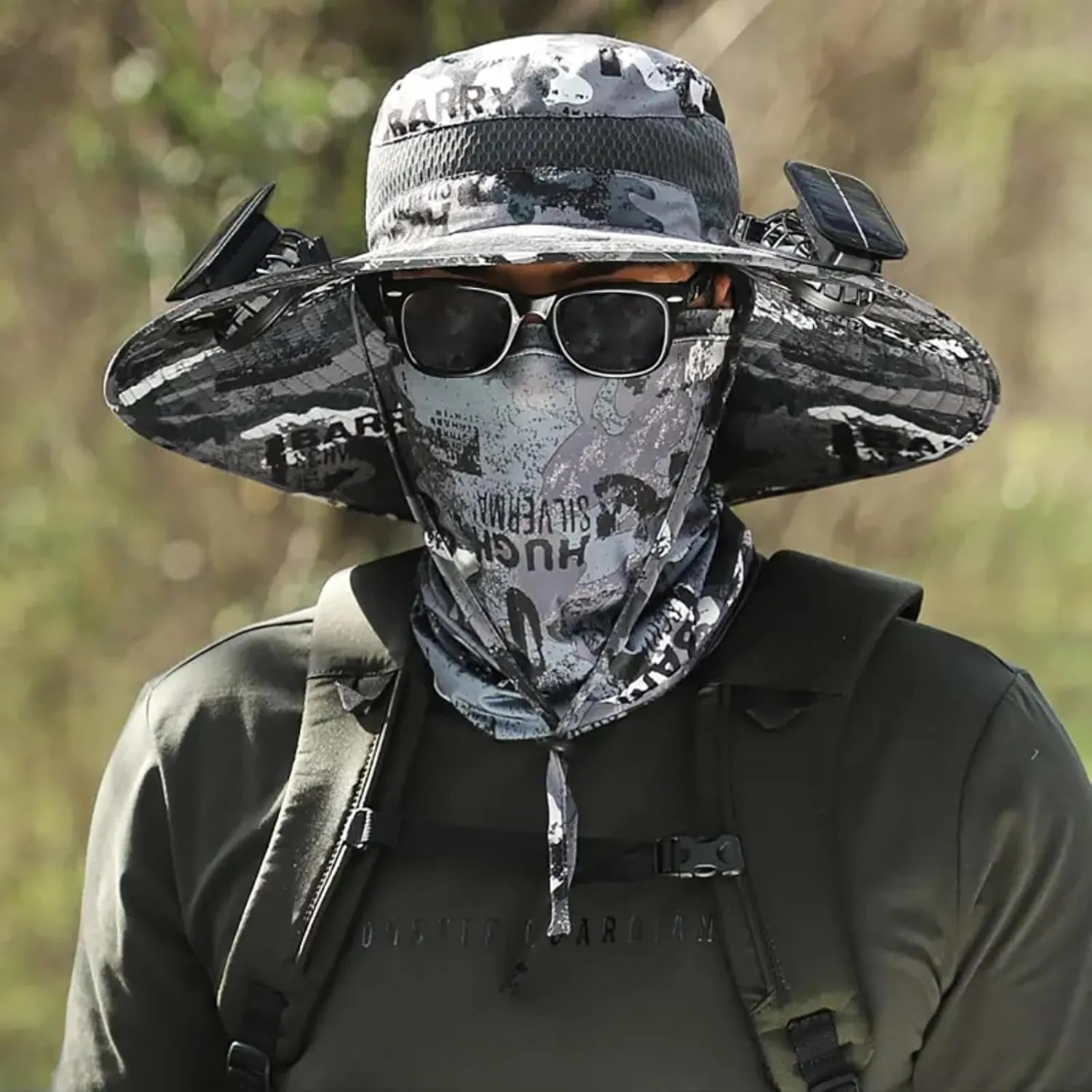 Solar Powered Fan Hat for Fishing Hat – UPF 50  Sun Protection, Wide Brim Cooling Hat for Outdoor Enthusiasts