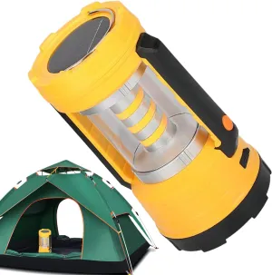 Solar Powered LED Camping Lamp | Lanterns for Camping with Retractable Handle | Lightweight LED Light for Outdoor Adventure Backpacking Fishing Night Work Market
