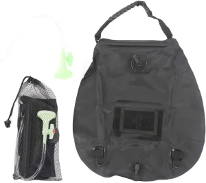 Solar Shower Bag, Portable Outdoor 20L Sun Heated Bath Bag with Shower for Camping Backpacking