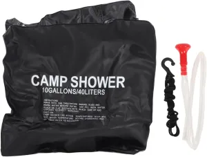 Solar Shower Bag,40L Solar Heating Camping Shower Bag,PVC Thickened Portable Shower with Removable Hose for Outdoor Hiking Beach Swimming Traveling