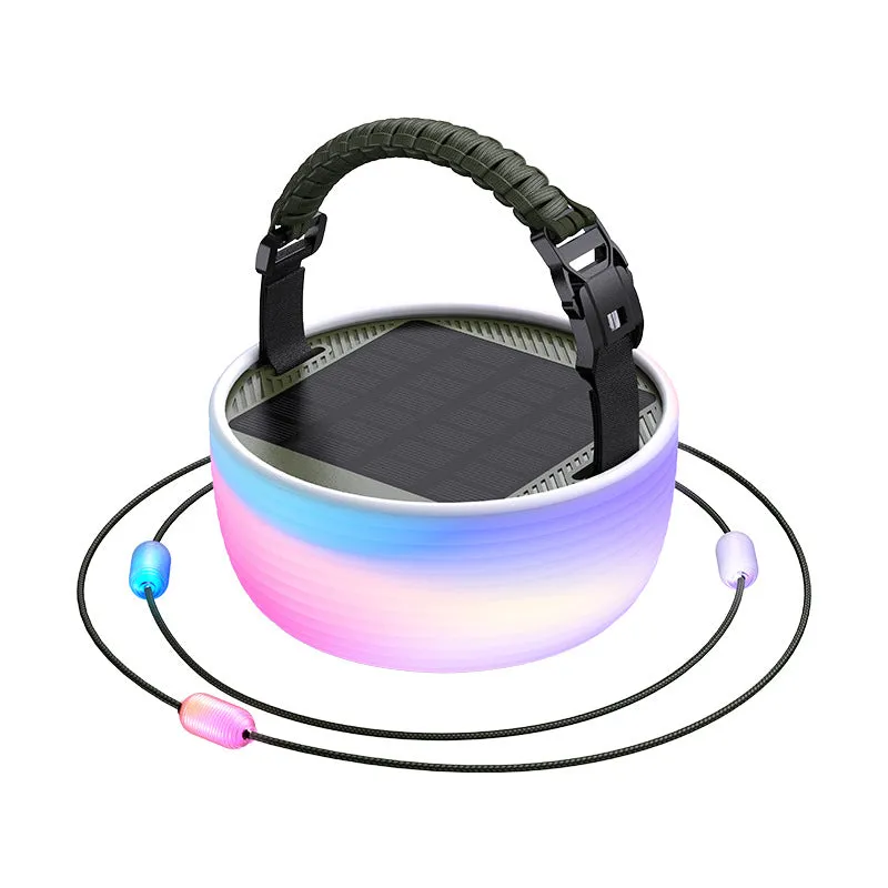 Solar Top-quality at low price Global shipping Multifunctional Energy Colorful Camping Camping RGB Lights