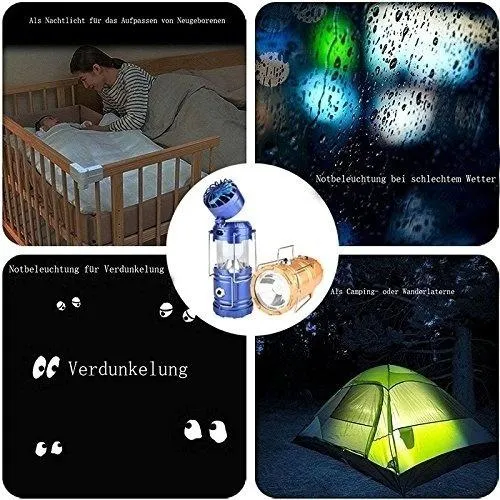 Solar USB Charging Tent Light   Fan