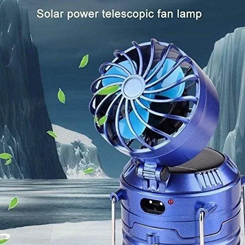 Solar USB Charging Tent Light   Fan