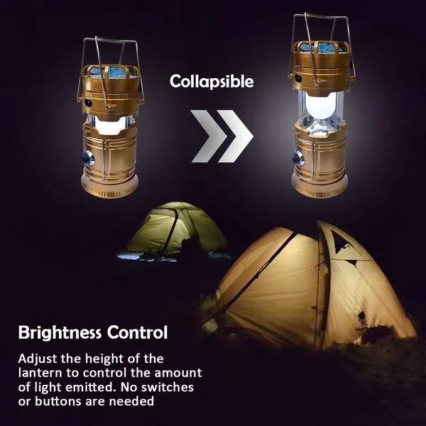 Solar USB Charging Tent Light   Fan