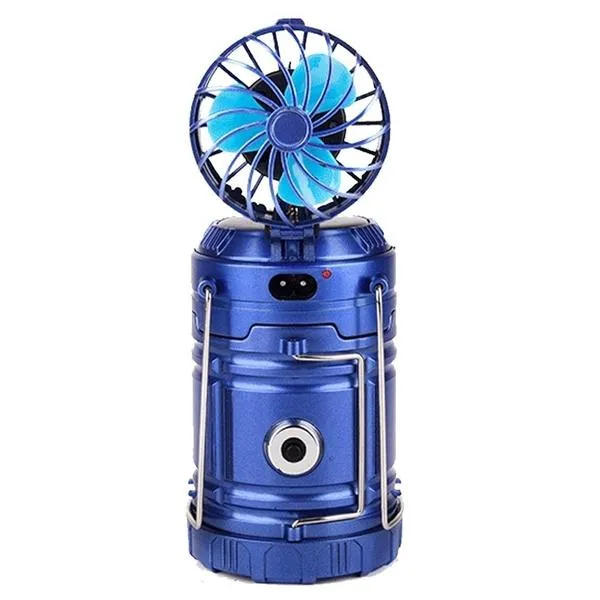Solar USB Charging Tent Light   Fan