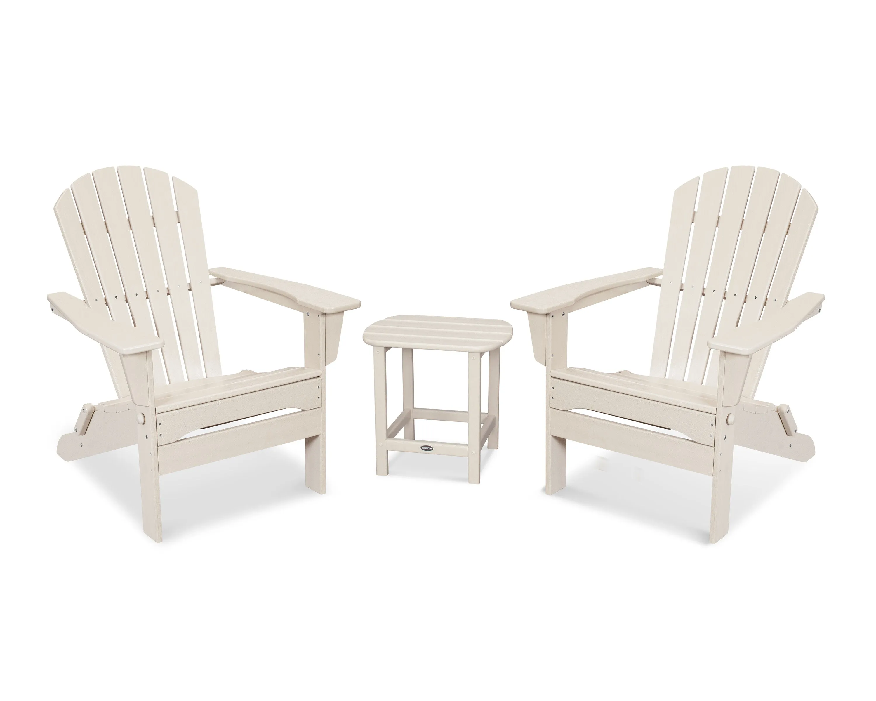 South Beach 3-Piece Folding Adirondack Set