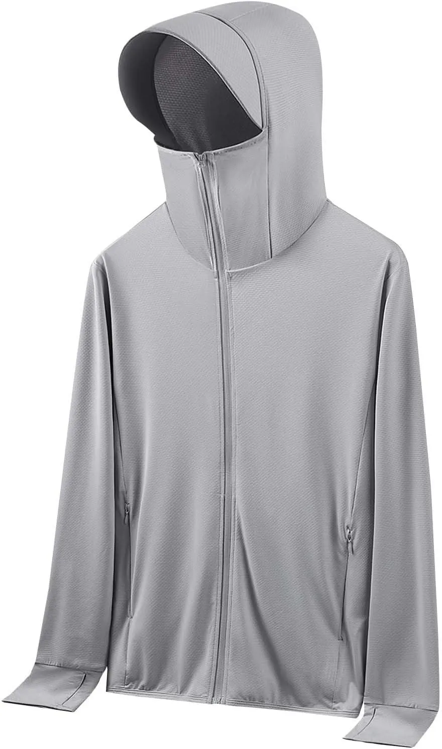 SPF Shirts for Women Long Sleeve UPF 50  Sun Protection Hoodies Jacket Lightweight Full Zip Cooling Rash Guard Pockets
