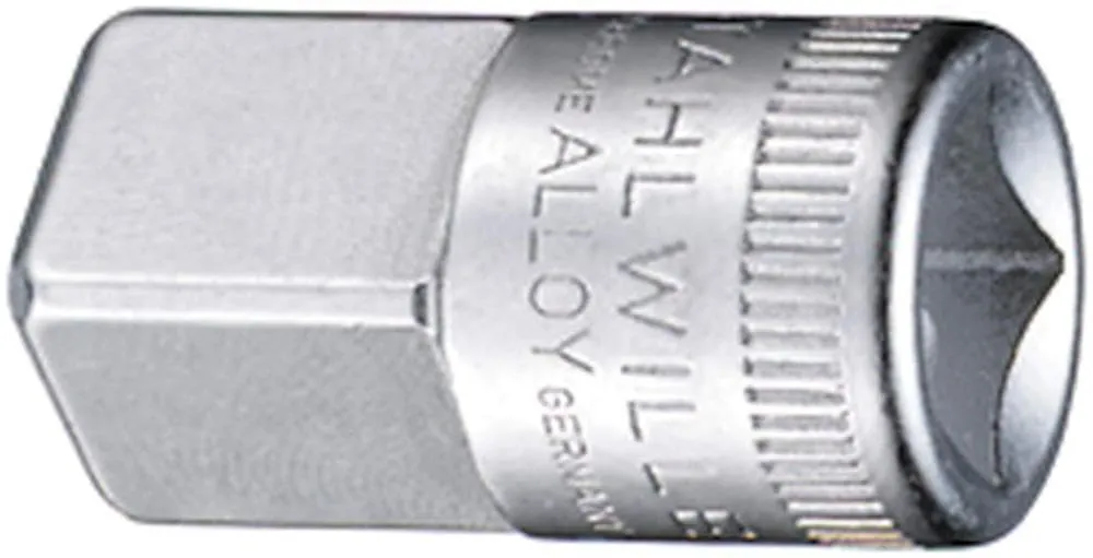Stahlwille 12030003 Extending Adaptor No. 432-3/8" Socket x 1/2" Plug (10 x 12.5), High-Performance Steel, Chrome Finish, Length 32mm, Weight 36g, Made in Germany