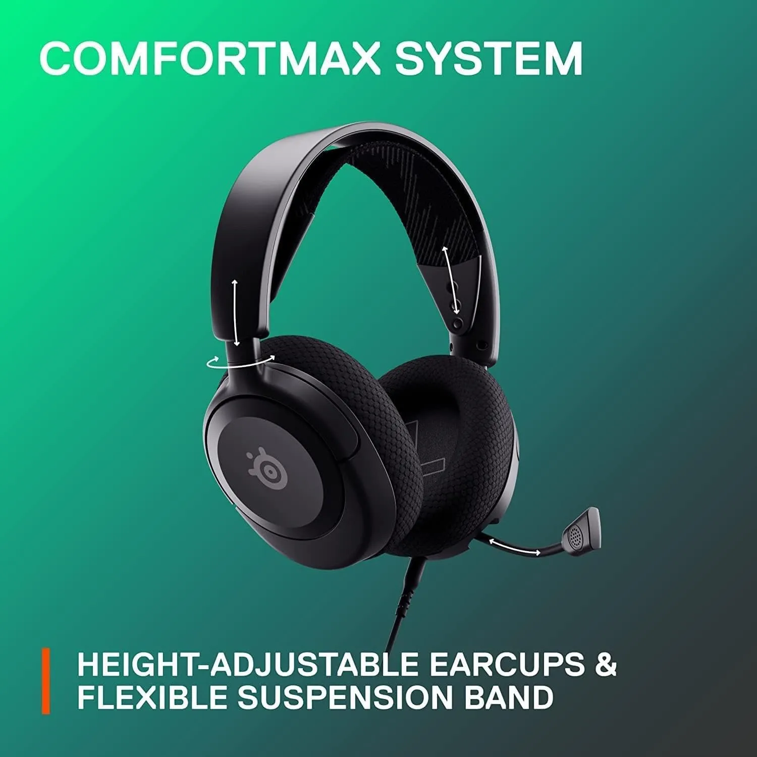 SteelSeries 61606 Arctis Nova 1 Gaming Headphones, Wired, Sealed Type, Compatible with PC, PS5, PS4, Switch, Bi-Directional Microphone, Noise Canceling, Space Audio, Hi-Fi Sound, Adjustable, Black