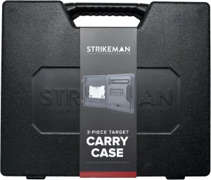 Strikeman 3-Piece Carry Case – Made for the Single-Target Dry-Fire Laser Training System – Keeps Your Shooting Target, Phone Mount & Laser Cartridges Organized & Protected