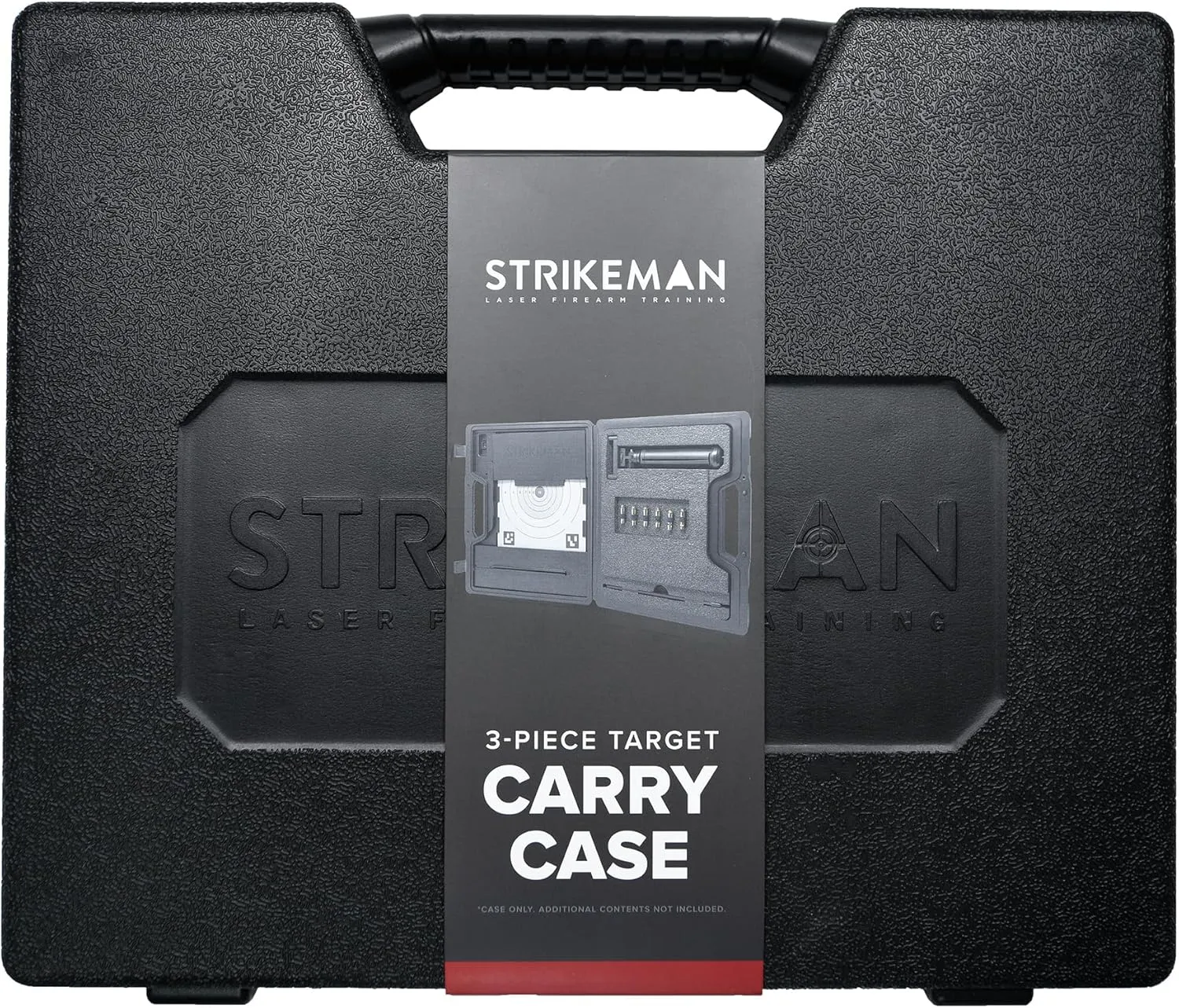 Strikeman 3-Piece Carry Case – Made for the Single-Target Dry-Fire Laser Training System – Keeps Your Shooting Target, Phone Mount & Laser Cartridges Organized & Protected
