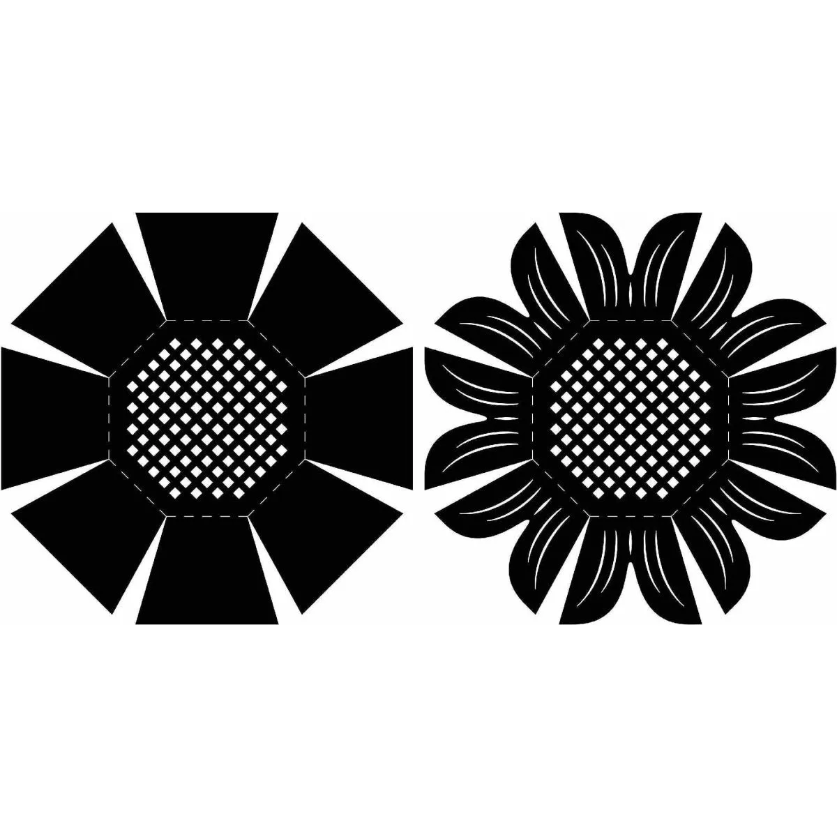 Stylish Octagon Fire Pit DXF for CNC | Outdoor Fireplaces Cut Files