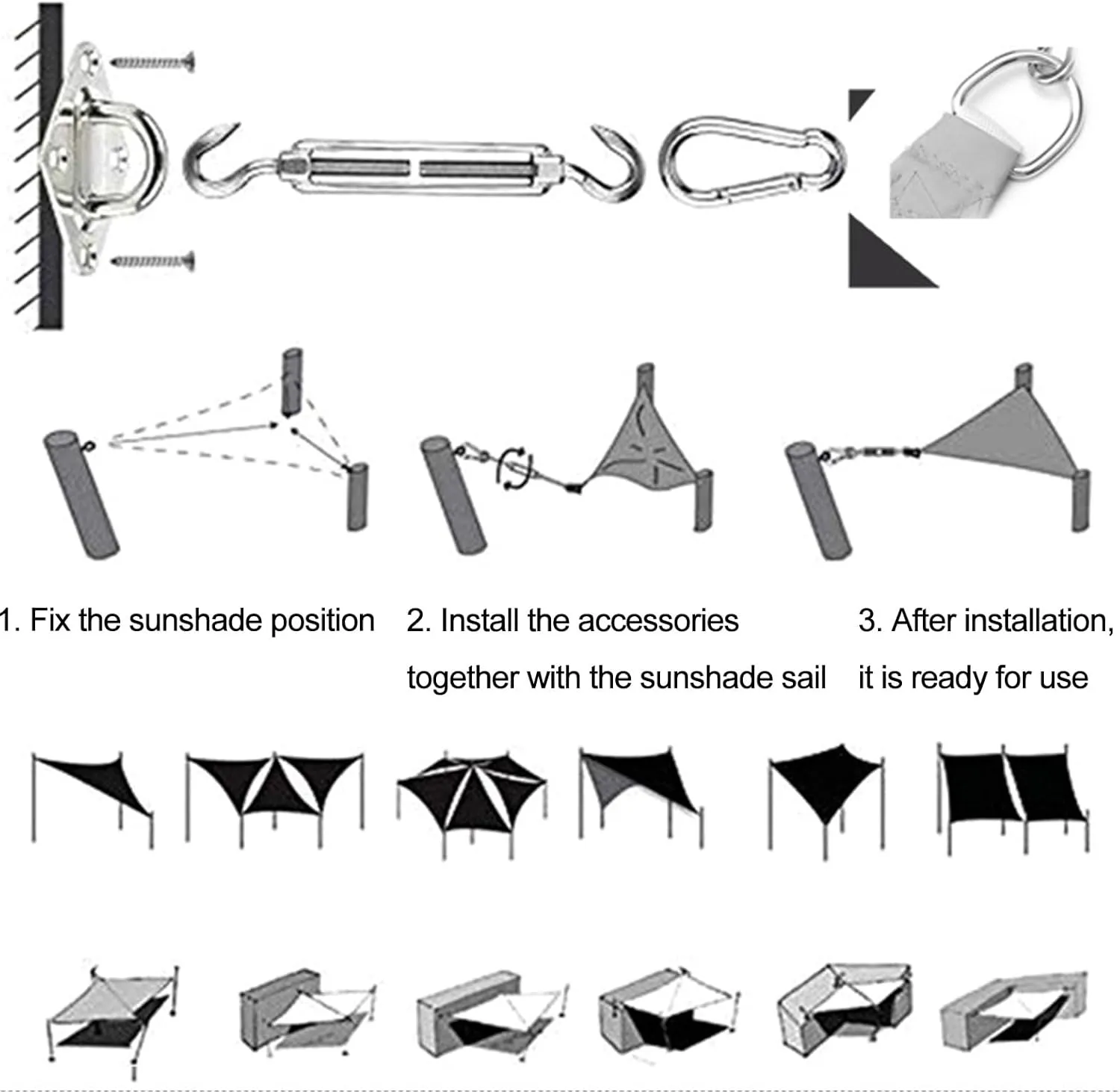 Sun Shade sail Canopy Rectangle, Patio Sun Shade, Sun Shades Outdoor Patio for Deck Yard Backyard Outdoor Facility and Activities Mocha(Yellow,200x400 cm/6x13 ft)