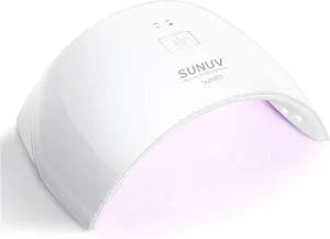 SUNUV LED UV Light for Nails, UV Dryer for Gel Polish Nail Lamp with Sensor 2 Timers SUN9C White Gift for Women Girls